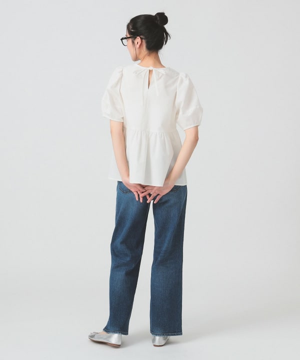 Ray BEAMS Ray BEAMS Sleeve Gathered Blouse (Shirts, Blouses