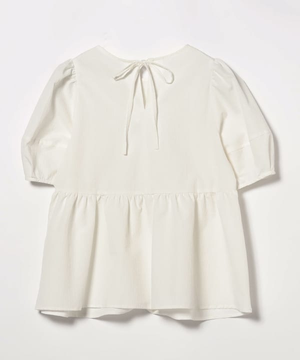 Ray BEAMS（レイ ビームス）ランタンスリーブ ギャザー ブラウス