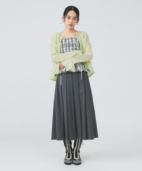 BEAMS WOMEN｜Ray BEAMS / シャーリング キャミソール 24SS