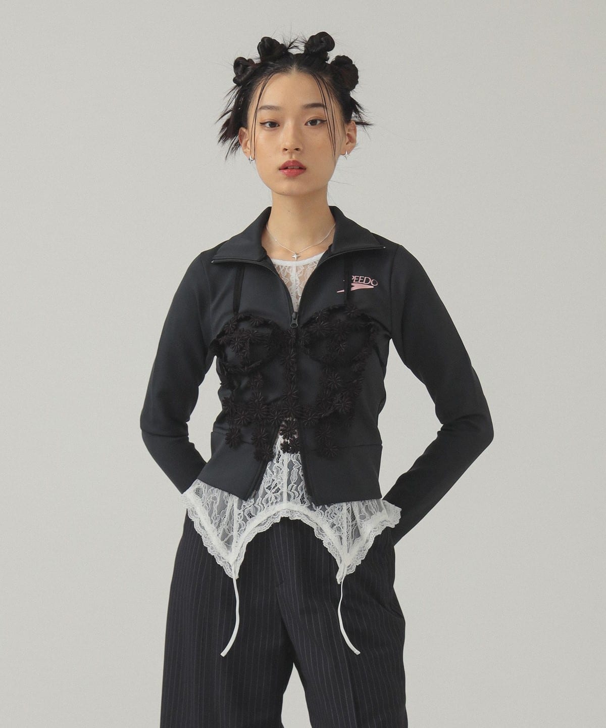Ray BEAMS  ビスチェ付きトップス Ray BEAMS（レイ ビームス）ビスチェ シャーリング Tシャツ（Tシャツ