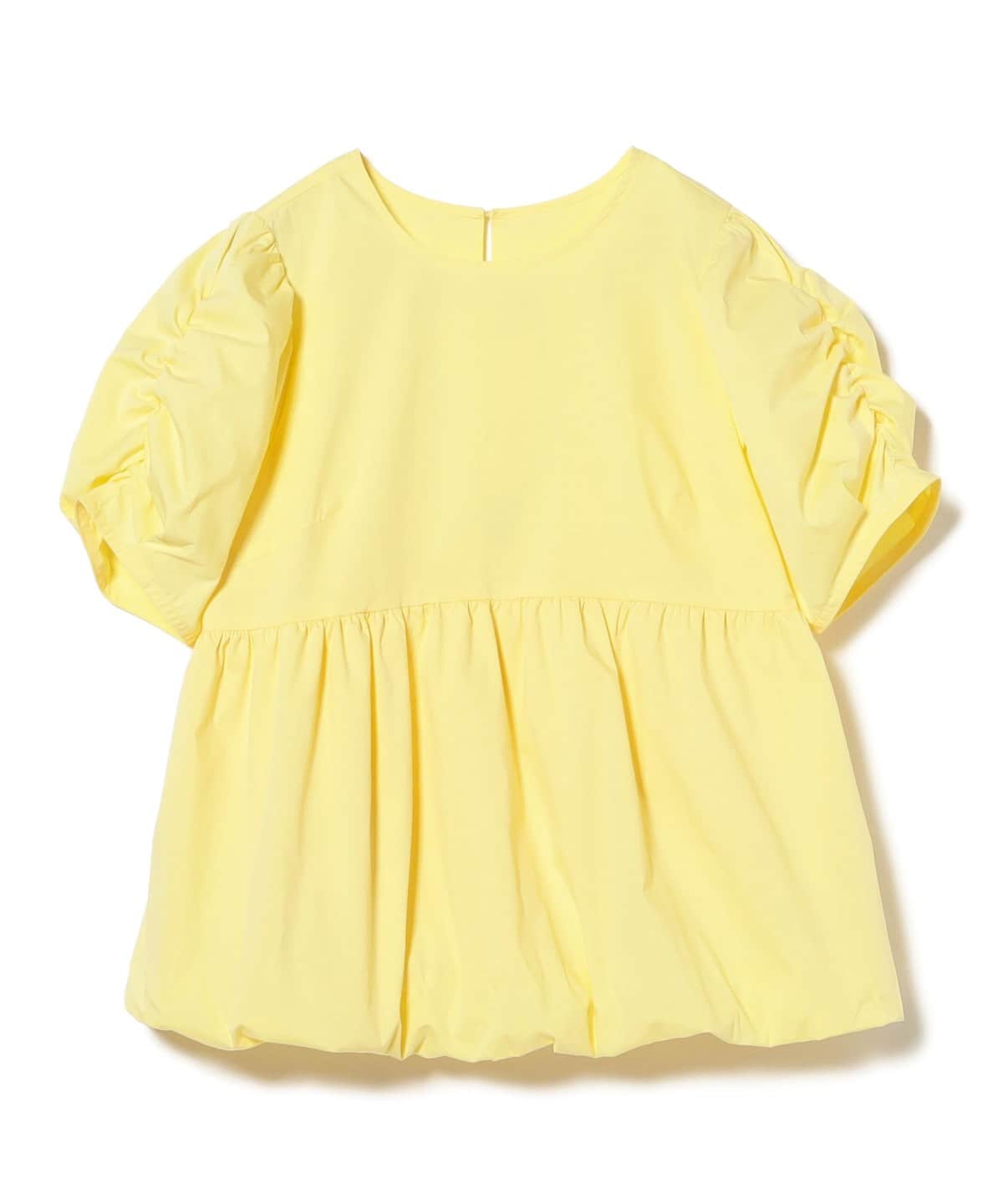 ギャザースリーブ バルーン ブラウス シャツ・ブラウス WOMEN YELLOW ONE SIZE ギャザースリーブ バルーン ブラウス シャツ・ブラウス WOMEN YELLOW ONE SIZE