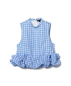 sister jane / Lavender Gingham Cropped Top