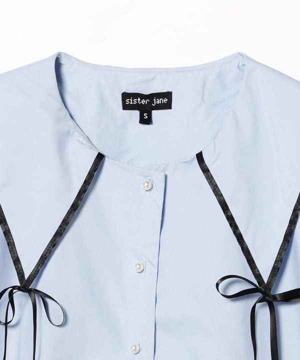 Ray BEAMS　sister jane ブラウス Ray BEAMS（レイ ビームス）sister jane / Glassy Bowed Collar