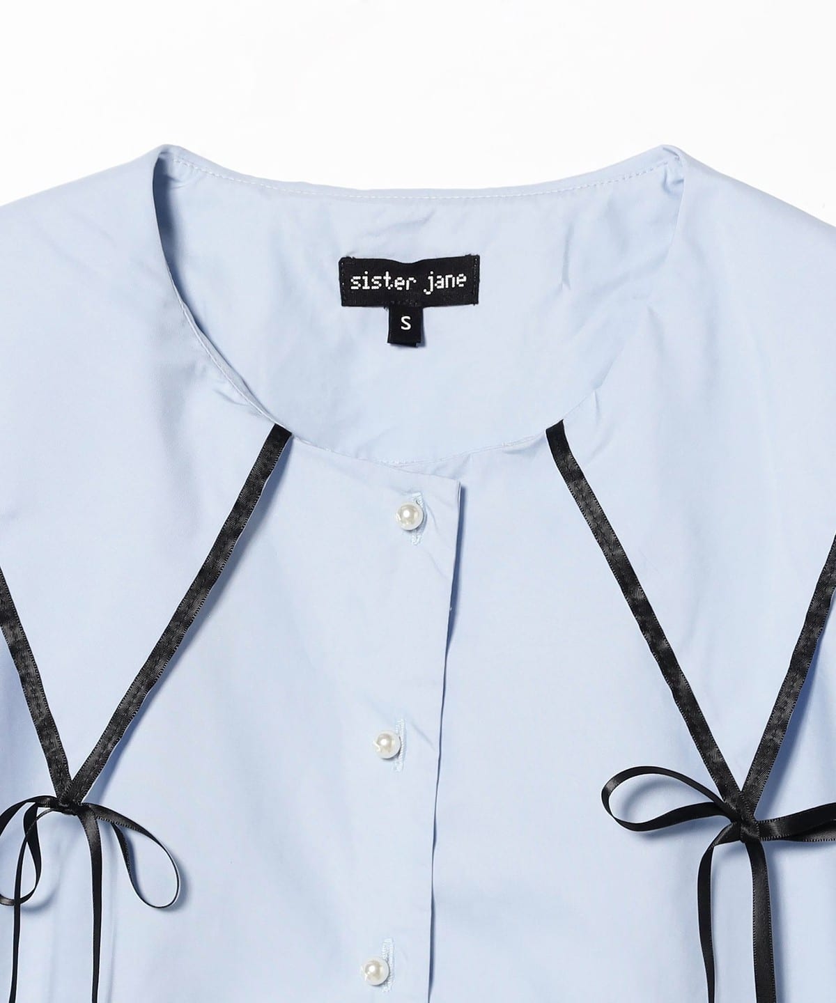 BEAMS sister jane ブラウス　ジャケット Ray BEAMS（レイ ビームス）sister jane / Glassy Bowed Collar
