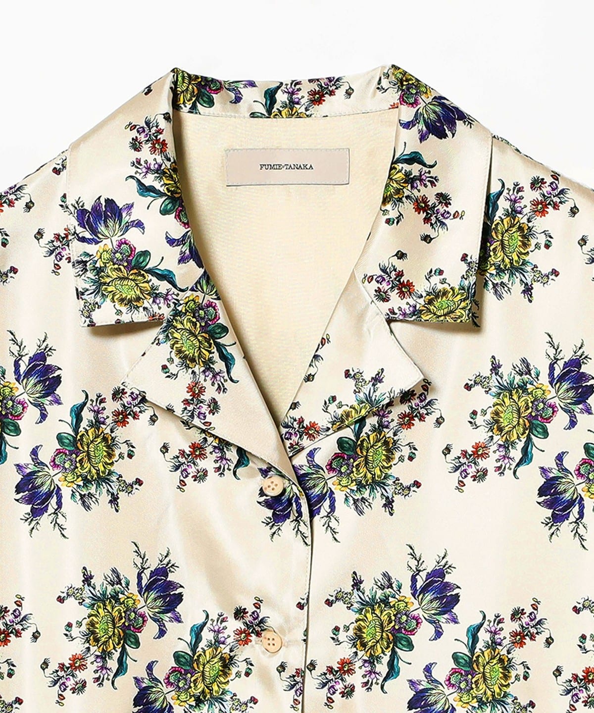 Ray BEAMS（レイ ビームス）FUMIE＝TANAKA / Flower Satin Shirt