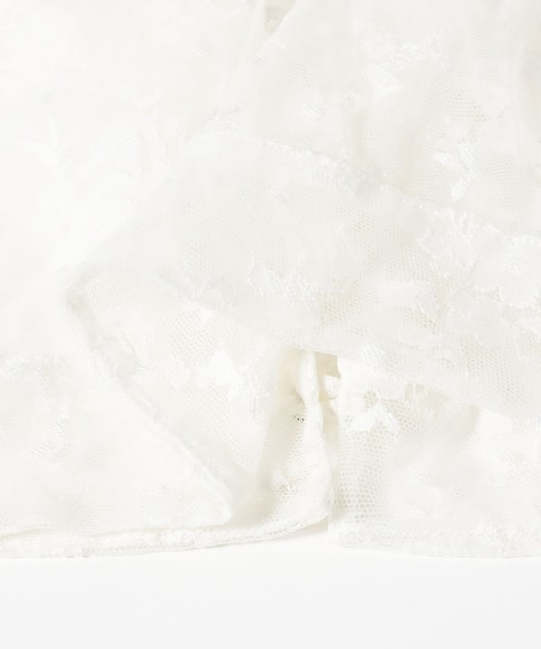 YUHAN WANG / Floral Lace Cropped Blouse
