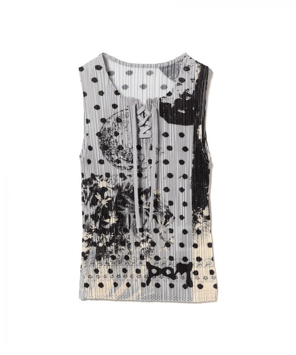 トップス Ray BEAMS [JI) P.A.M. / PLEATED TANK TOP Ray BEAMS（レイ ビームス）【別注】P.A.M. / PLEATED TANK TOP（T