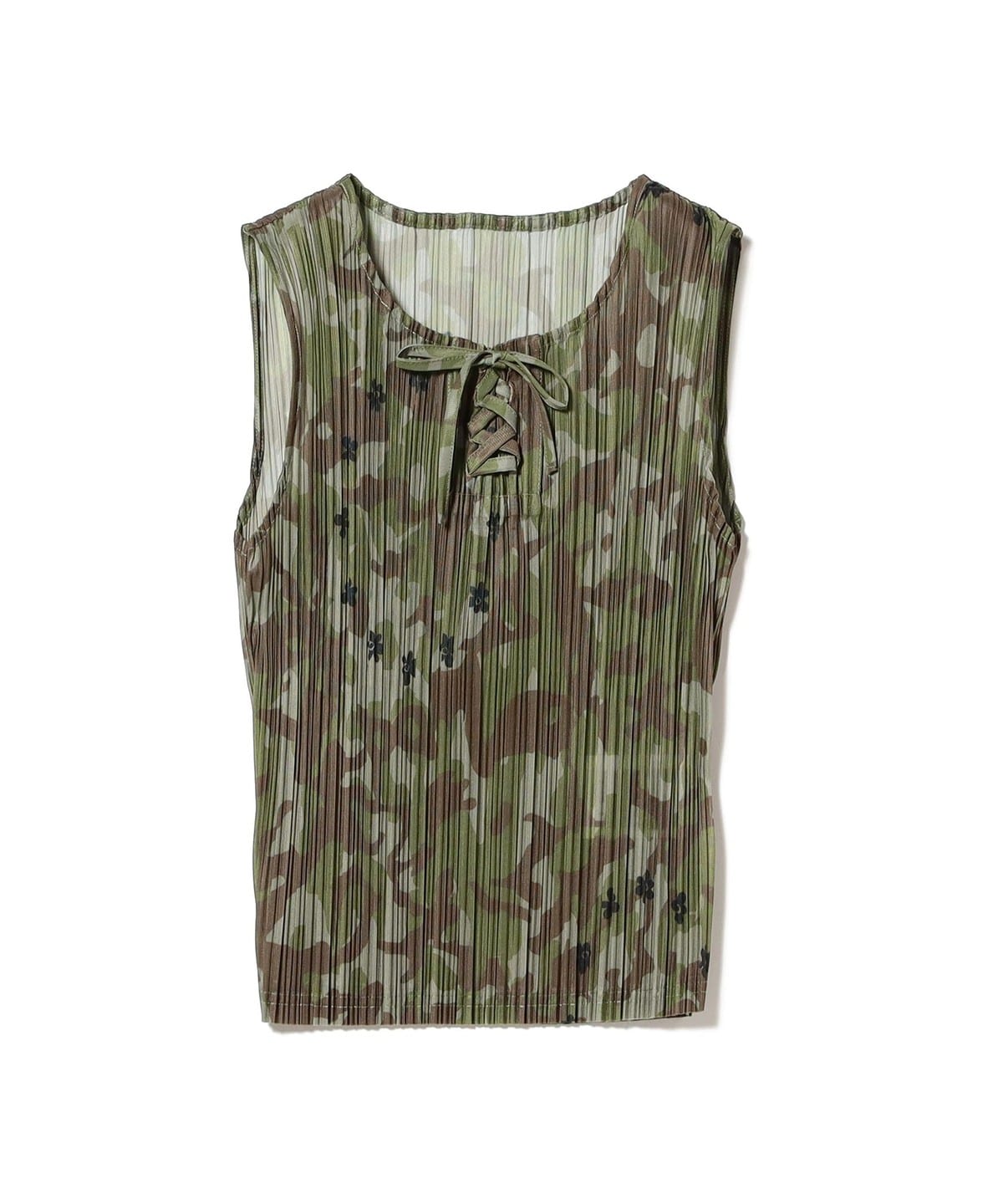Ray BEAMS (Ray BEAMS) P.A.M. / KALLIMA PLEATED TANK TOP (shirt