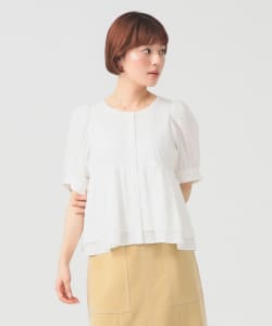 ティアード 2Way パフ スリーブ ブラウス