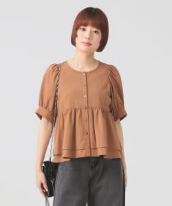ティアード 2Way パフ スリーブ ブラウス