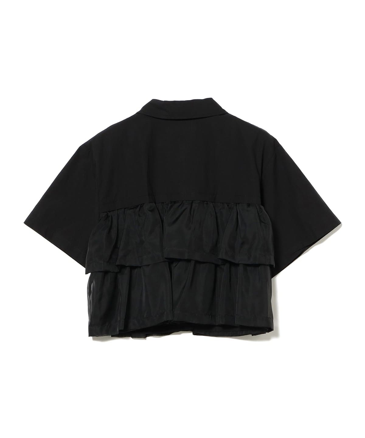 【美品】Ray BEAMS シアー ティアード ハーフスリーブ シャツ Ray BEAMS（レイ ビームス）シアー ティアード ハーフスリーブ シャツ