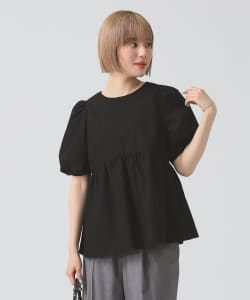 ランタンスリーブ ギャザー ブラウス