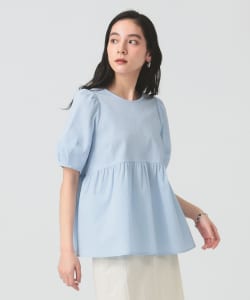 ランタンスリーブ ギャザー ブラウス