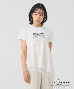 レース トリム サテン キャミソール