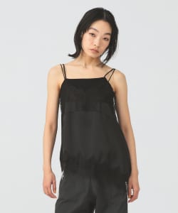 レース トリム サテン キャミソール