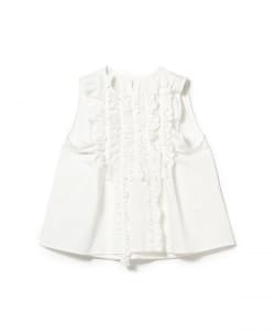 RhodolirioN / Sleeveless Frill Shirt - Twill