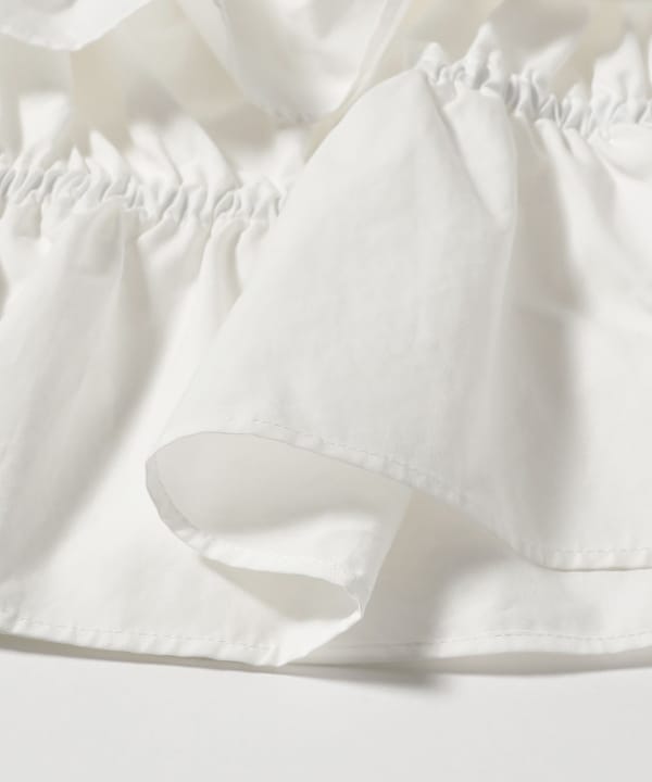 Cape Collar Off-Shoulder Blouse