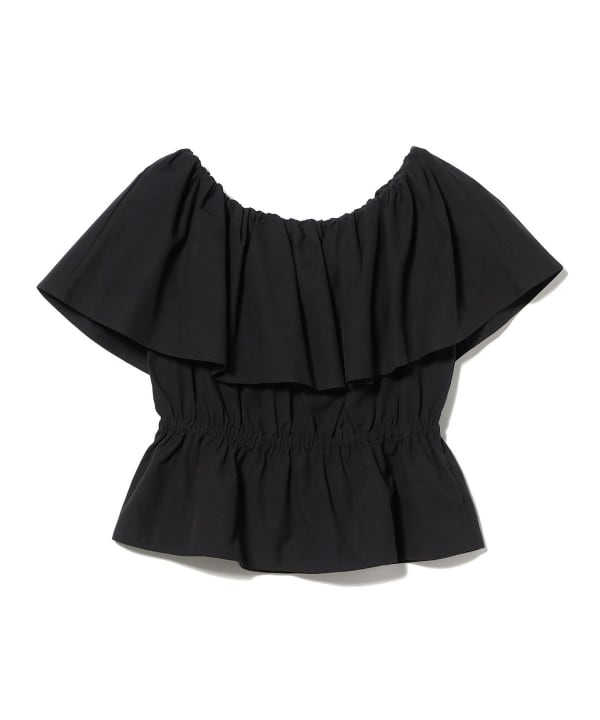 Cape Collar Off-Shoulder Blouse