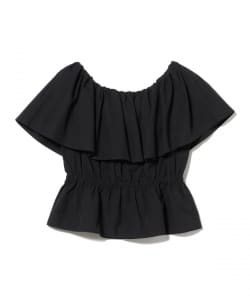 ケープ カラー オフショルダー ブラウス