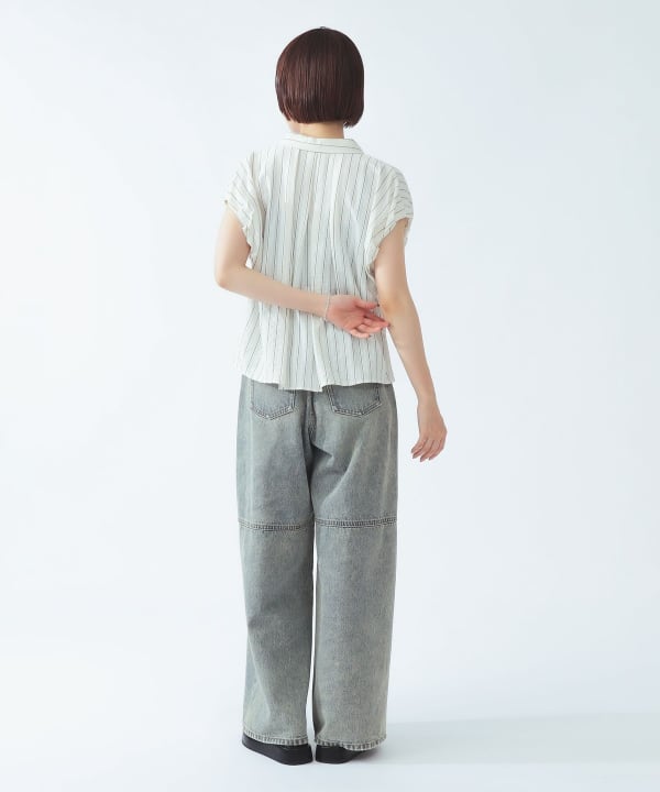 バルーン フレンチスリーブ シャツ BEAMS STAFF：H164　Size：ONE SIZE