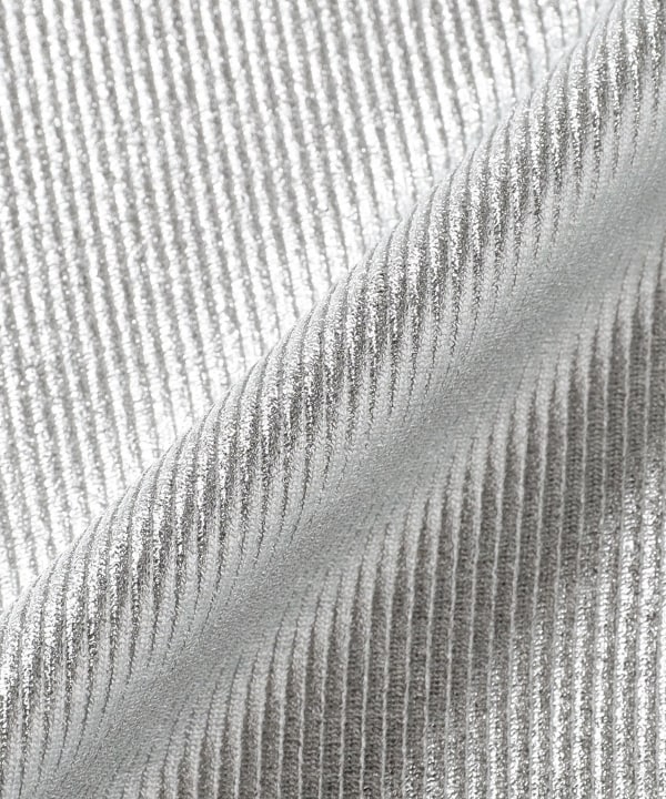 taottao / Ribbed Knit Tank Top with Bows Silver
