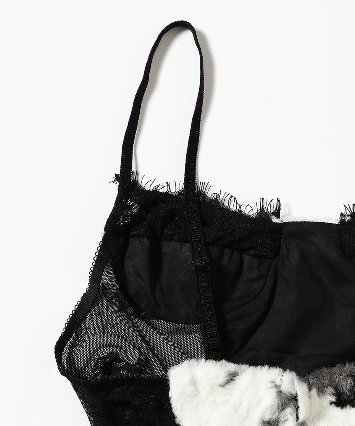 Ray BEAMS（レイ ビームス）YUHAN WANG / Faux Fur Lace Corset（T