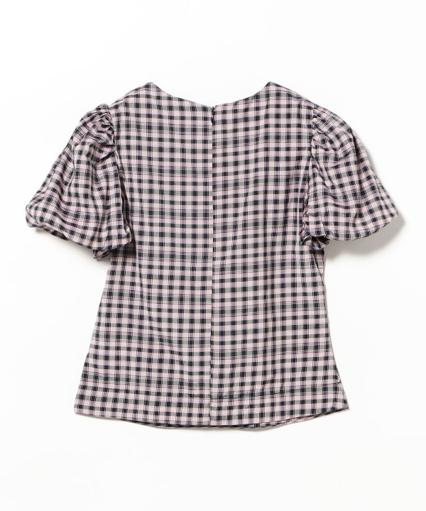 sister jane / Vence Check Bow Tops