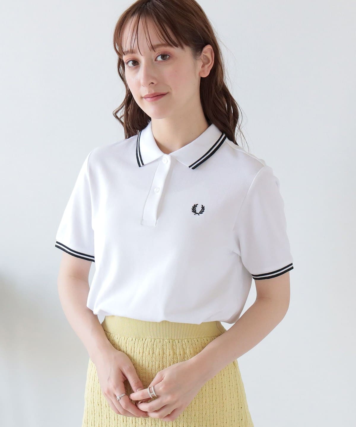 再再再..販 FRED PERRY フレッドペリー フロントタックワンピース ロゴ