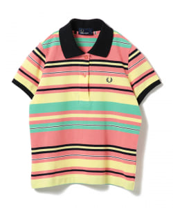 FRED PERRY × Ray BEAMS / 別注 ストライプ カノコ ポロシャツ