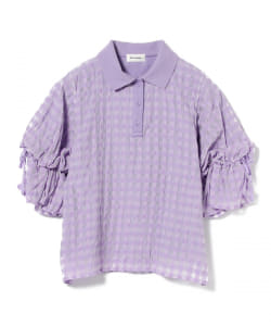Chika Kisada × Ray BEAMS / 別注 チェックブラウス ポロシャツ