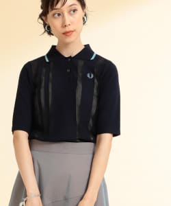 FRED PERRY × Ray BEAMS / 別注 ストライプ ニット ポロシャツ