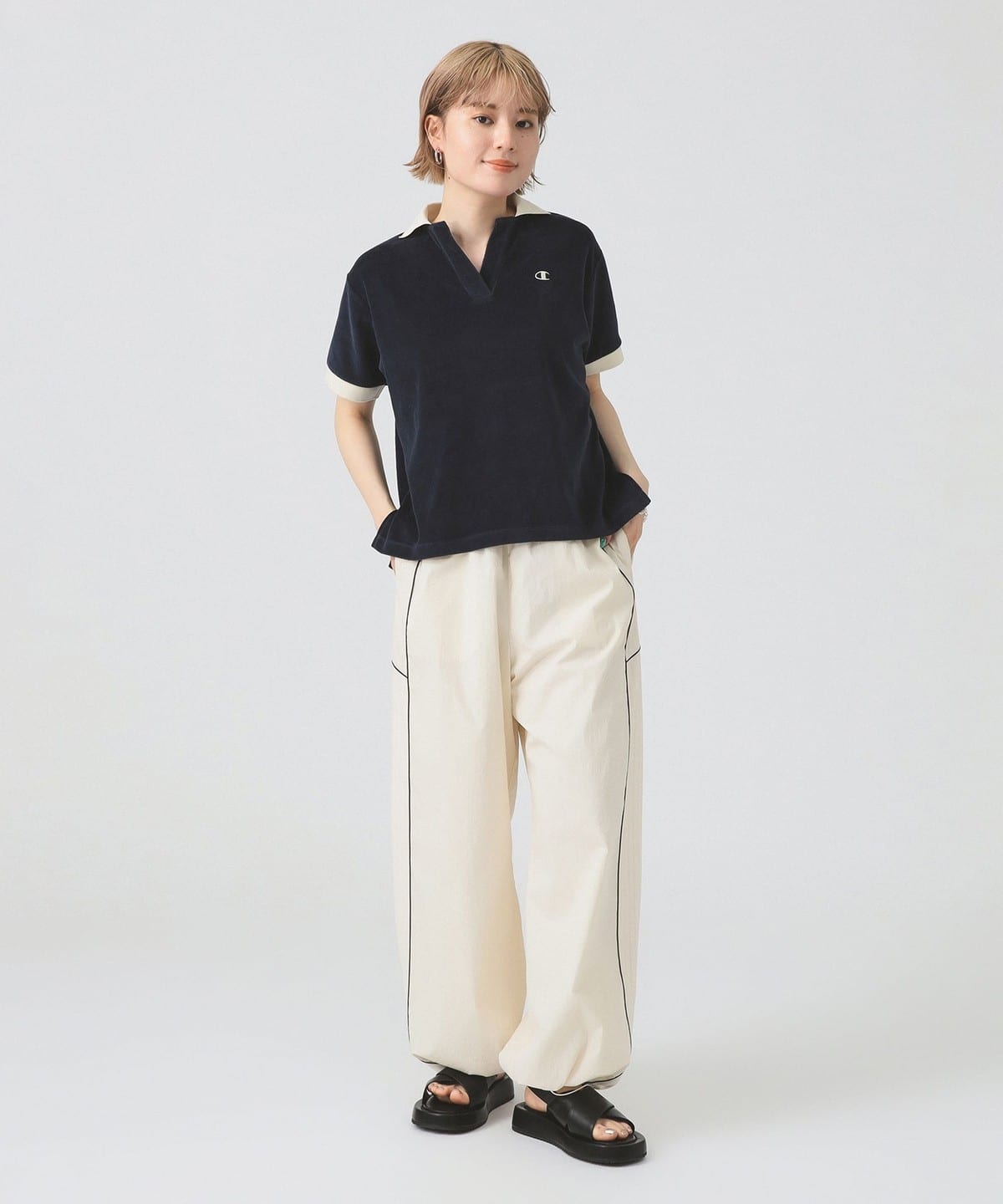 未使用品　Champion × Ray BEAMS / 別注 ポロシャツ Ray BEAMS（レイ ビームス）【別注】Champion / ポロシャツ