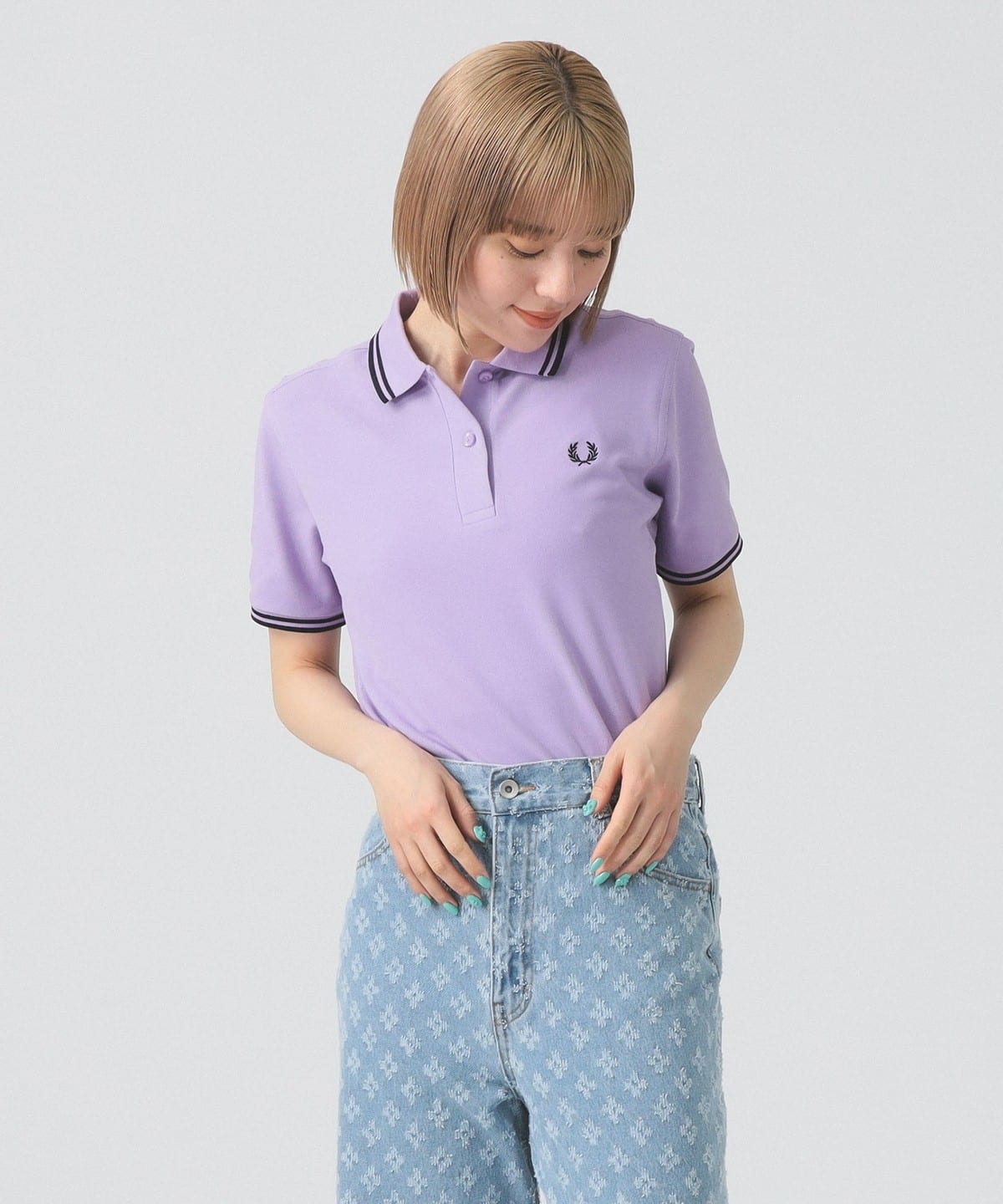 【モアバリエーション開催】FRED PERRY フレッド ペリー / The Twin Tipped Fred Perry Shirt シャツ・ブラウス WOMEN ULTRAVIOLET/NAVY 10 【モアバリエーション開催】FRED PERRY フレッド ペリー / The Twin Tipped Fred Perry Shirt シャツ・ブラウス WOMEN ULTRAVIOLET/NAVY 10