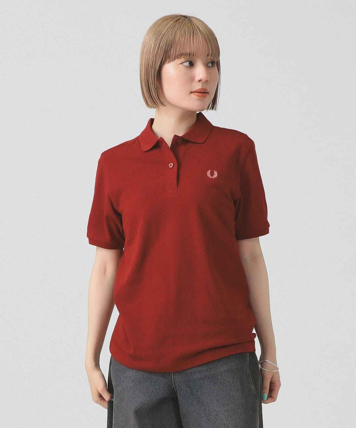 【モアバリエーション開催】FRED PERRY フレッド ペリー / The Fred Perry Shirt シャツ・ブラウス WOMEN BRNTRED/PTTYPINK 10 【モアバリエーション開催】FRED PERRY フレッド ペリー / The Fred Perry Shirt シャツ・ブラウス WOMEN BRNTRED/PTTYPINK 10