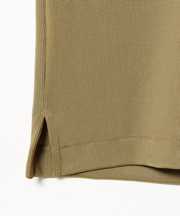 TOGA PULLA / GLOSSY RIB POLO SHIRT