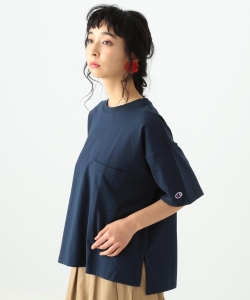 Champion × Ray BEAMS / 別注 Big Pocket Tシャツ