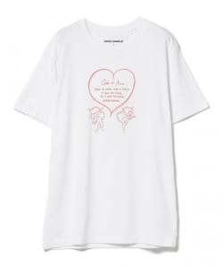 ○MARCO RAMBALDI / COTTON PRINTED T-SHIRT ODI ET AMO