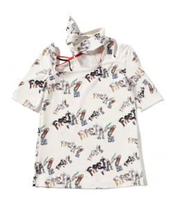 ▲○FACETASM / TEE WITH CUT OUT