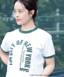 ▲GOOD ROCK SPEED × Ray BEAMS / 別注 NYC リンガー Tシャツ