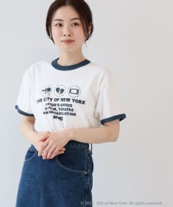 ▲GOOD ROCK SPEED × Ray BEAMS / 別注 NYC リンガー Tシャツ