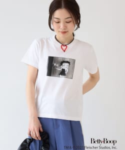 ▲Betty Boop(TM) × Ray BEAMS / Flower Tシャツ