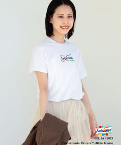 Belcube(TM) × Ray BEAMS / ロゴ Tシャツ