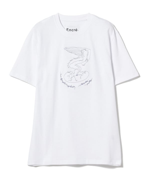 Ray BEAMS（レイ ビームス）Encre. / EliottG White Tシャツ（Tシャツ