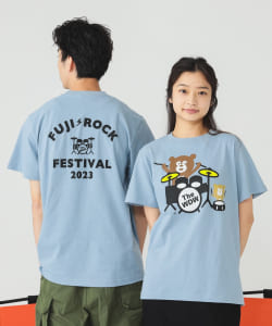 〈WOMEN〉FUJI ROCK FESTIVAL'23 × BEAMS / The Wonderful! design works. drums BEAR T恤