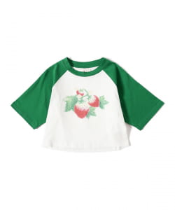 ▲○YUHAN WANG / strawberry raglan top