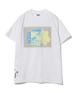 VEIL × Ray BEAMS / 別注 サイドヘム ロゴ Tシャツ◇