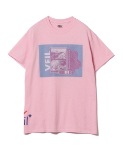 VEIL × Ray BEAMS / 別注 サイドヘム ロゴ Tシャツ◇