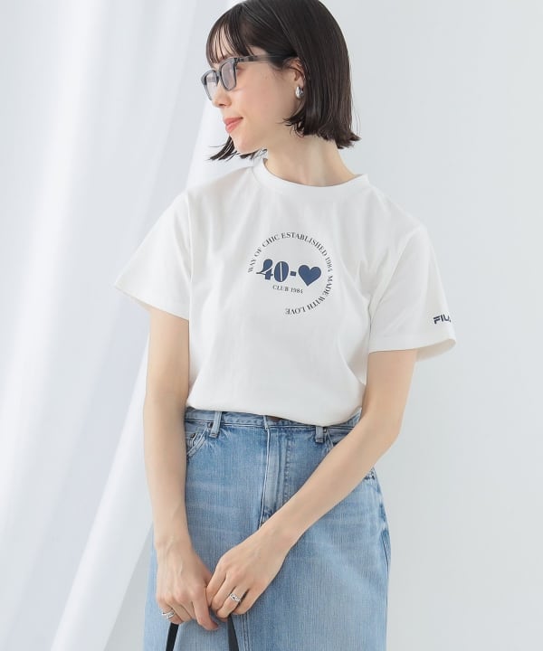 Ray BEAMS（レイ ビームス）【別注】FILA / 40-LOVE Tシャツ（Tシャツ・カットソー プリントTシャツ）通販｜BEAMS