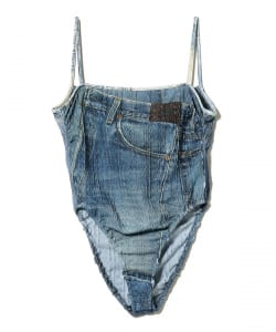 ▲○Andersson Bell / DENIM PRINTED KNIT BODYSUIT