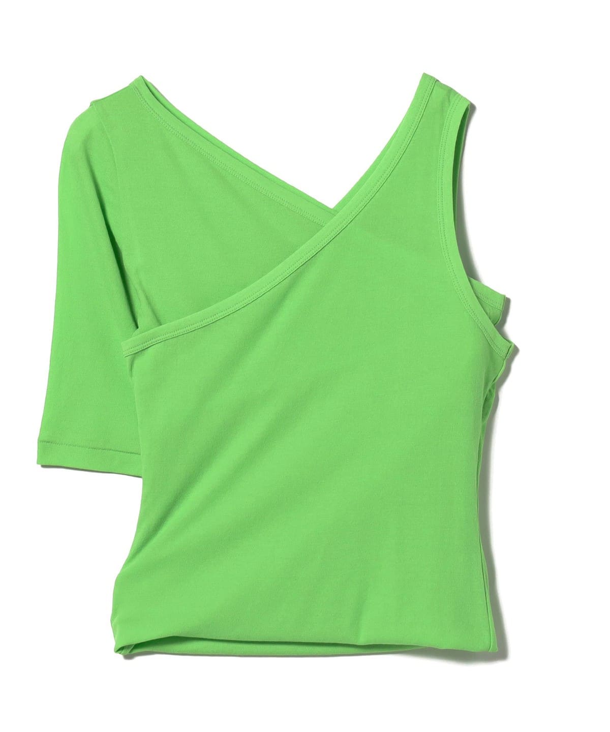 babaco ババコ / Twisted Cotton Layered Tシャツ・カットソー WOMEN LimeGreen ONE SIZE babaco ババコ / Twisted Cotton Layered Tシャツ・カットソー WOMEN LimeGreen ONE SIZE
